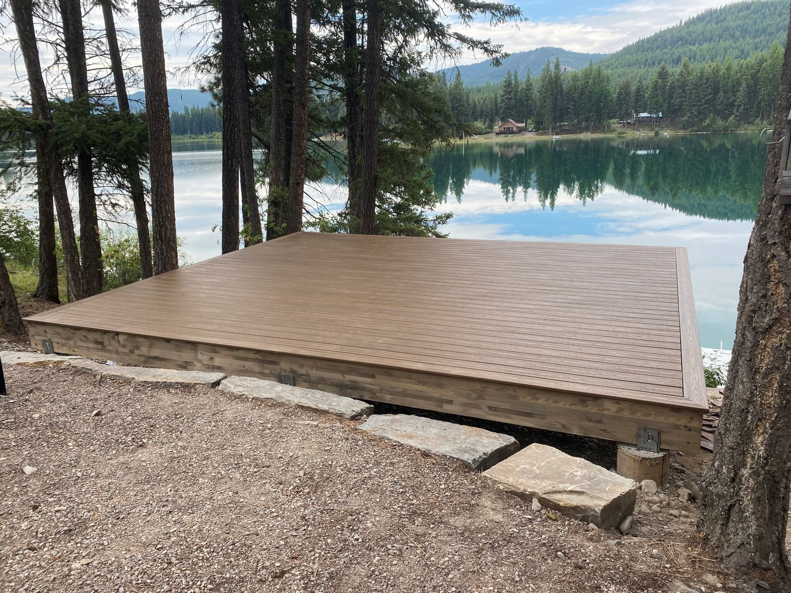 After photo of deck repair and rebuild work in Kalispell Montana